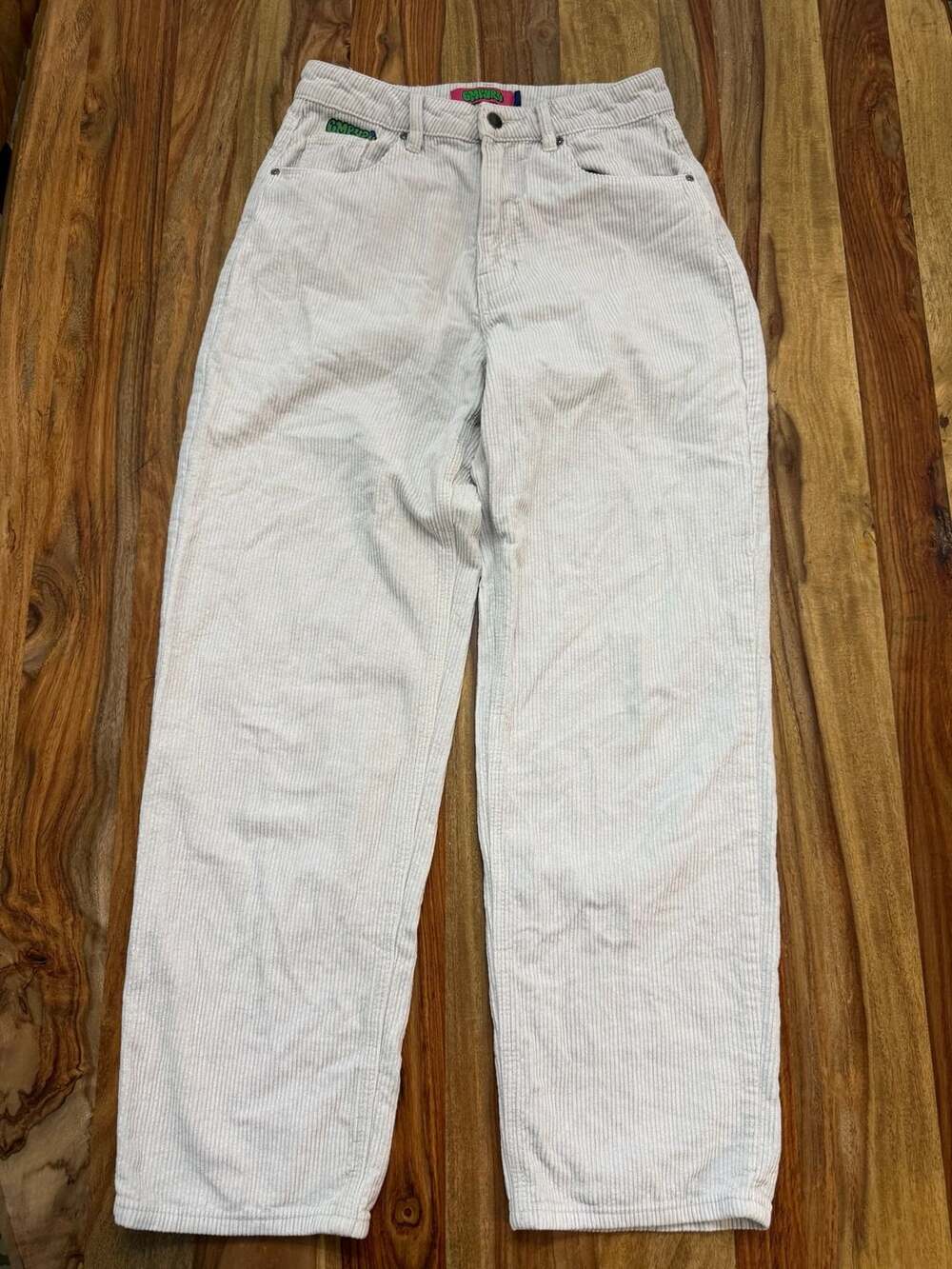 Empyre Tori Corduroy Pants Size 6 Off White Skate